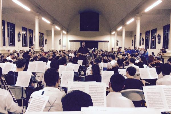 youth symphony performing on tour