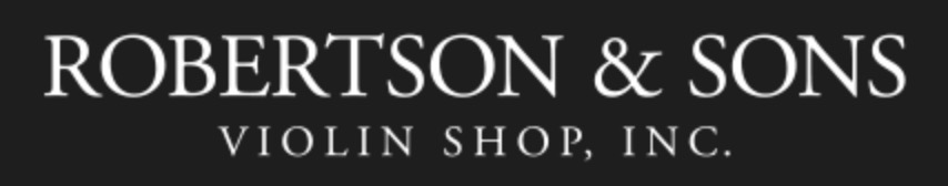 Robertson & Sons violin shop logo