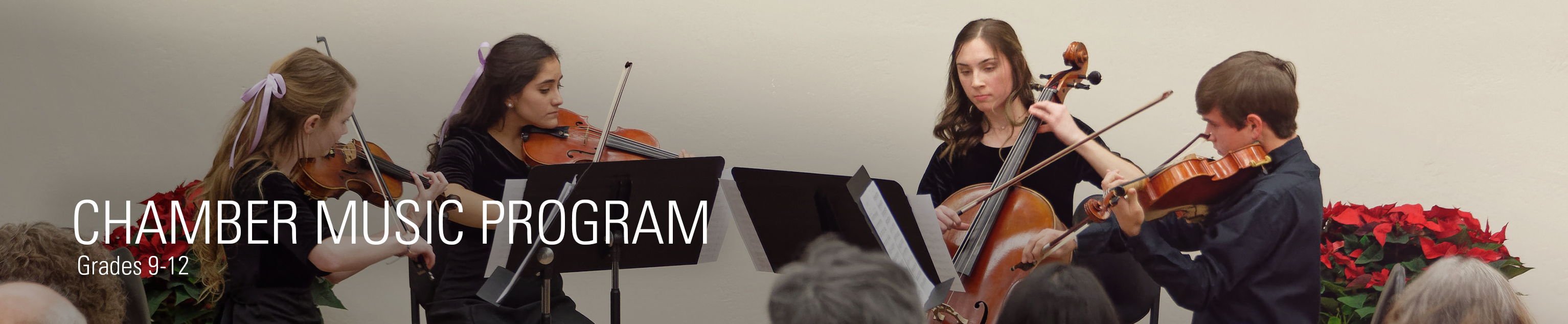 chamber music program for grades 9-12 banner image